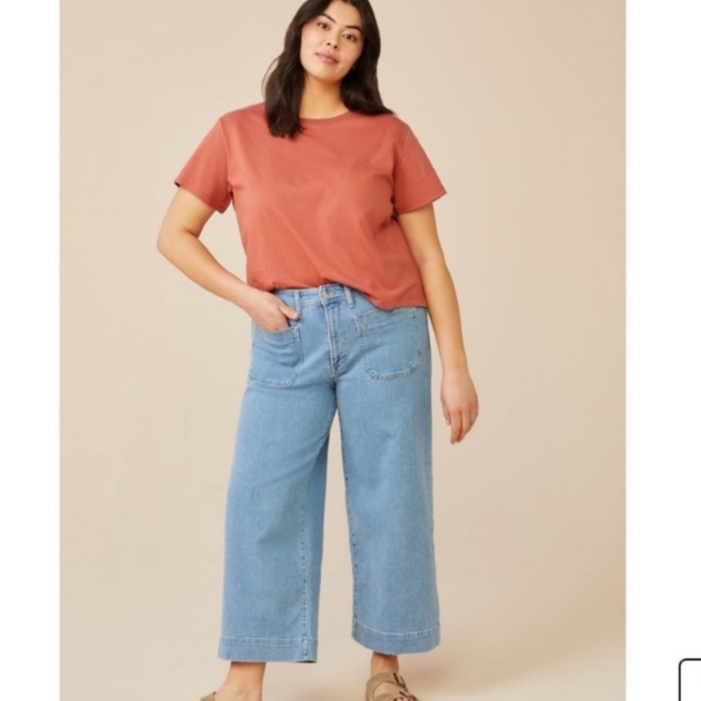 Free Assembly NWT Women's X-small 100% Rust Cropped BOX T-shirt SOFT